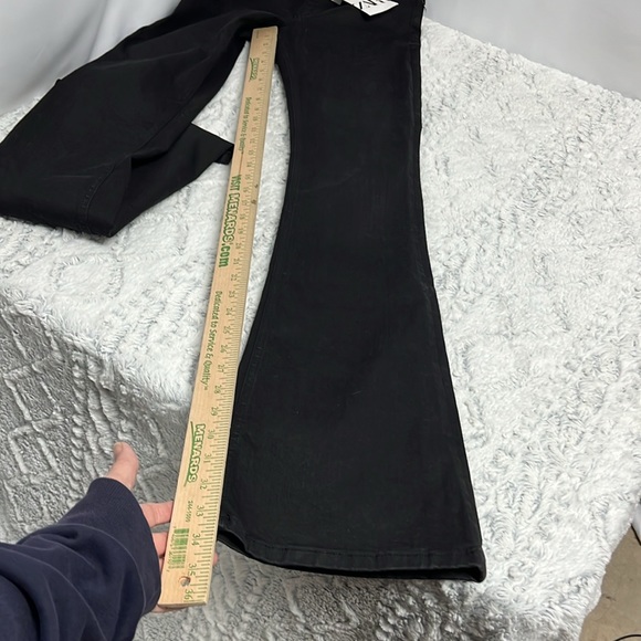Zara The High Waist Skinny Flare In black size 2 - Picture 6 of 12